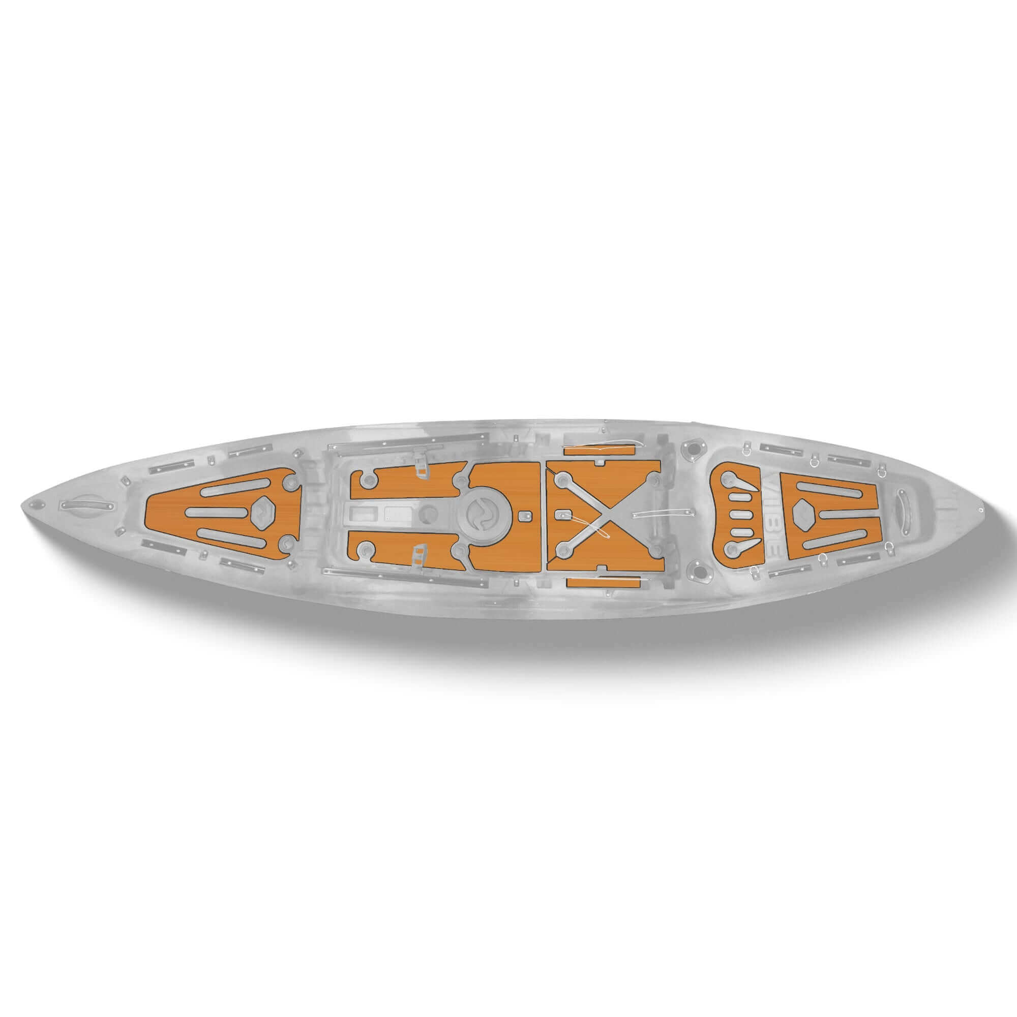 Yellowfin 120 Premium Deck Padding - Teak