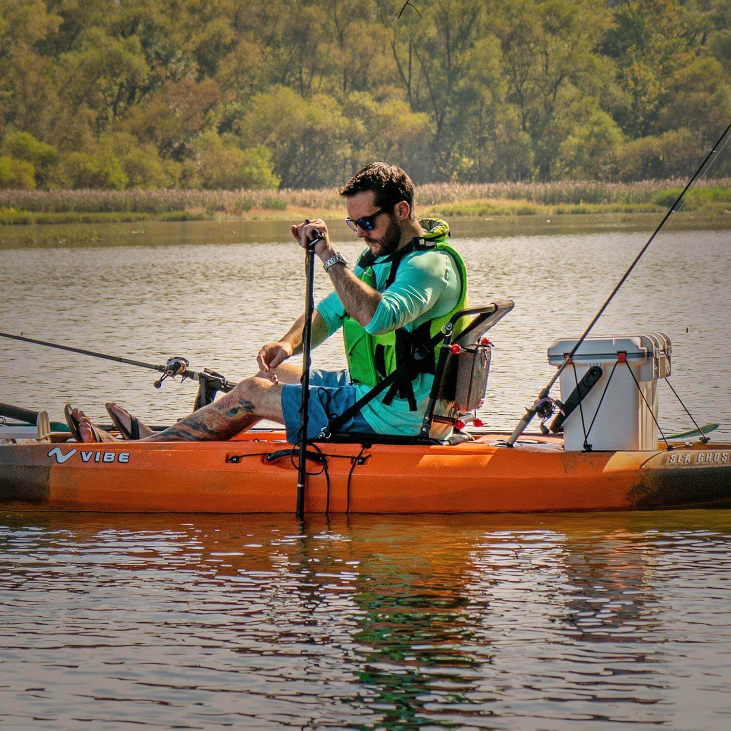 Anchor Pole - 7' Fiberglass 3 piece - Vibe Kayaks