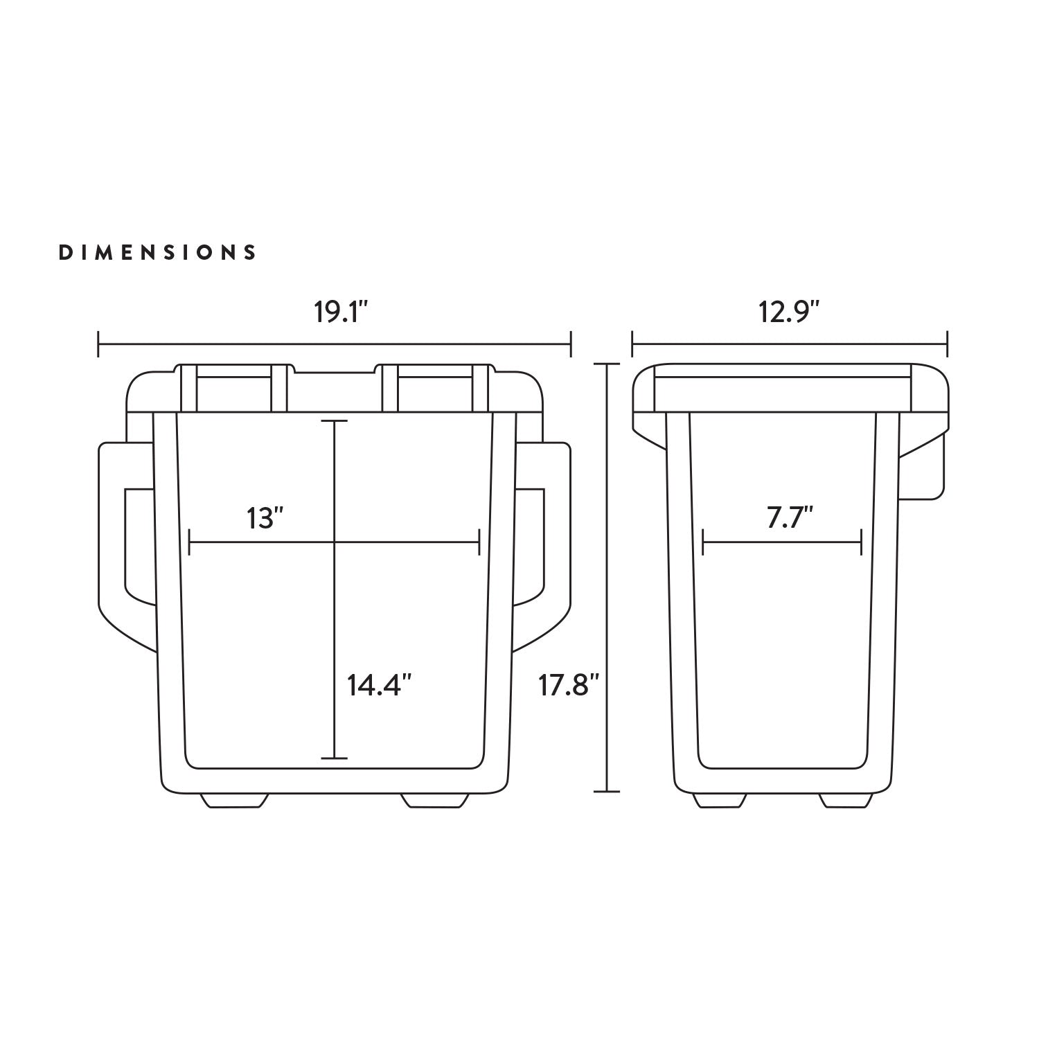 Vibe 20 Quart Cooler - CA - Vibe Kayaks