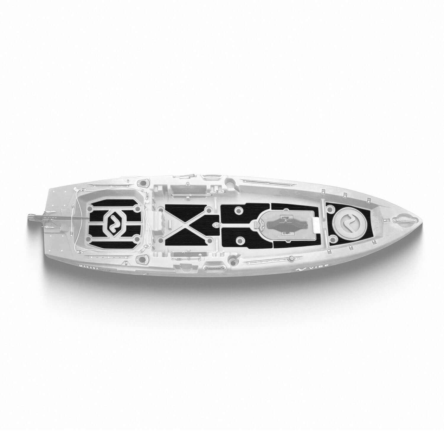 Makana 100 Black deck padding on kayak