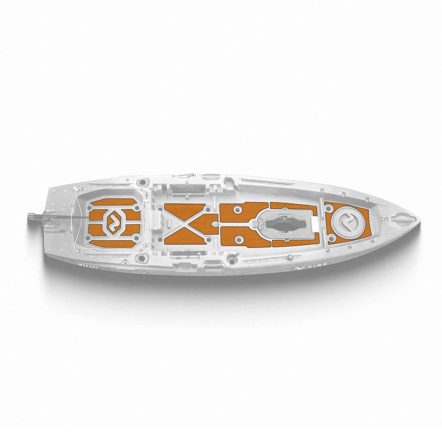 Makana 100 Teak deck padding on kayak