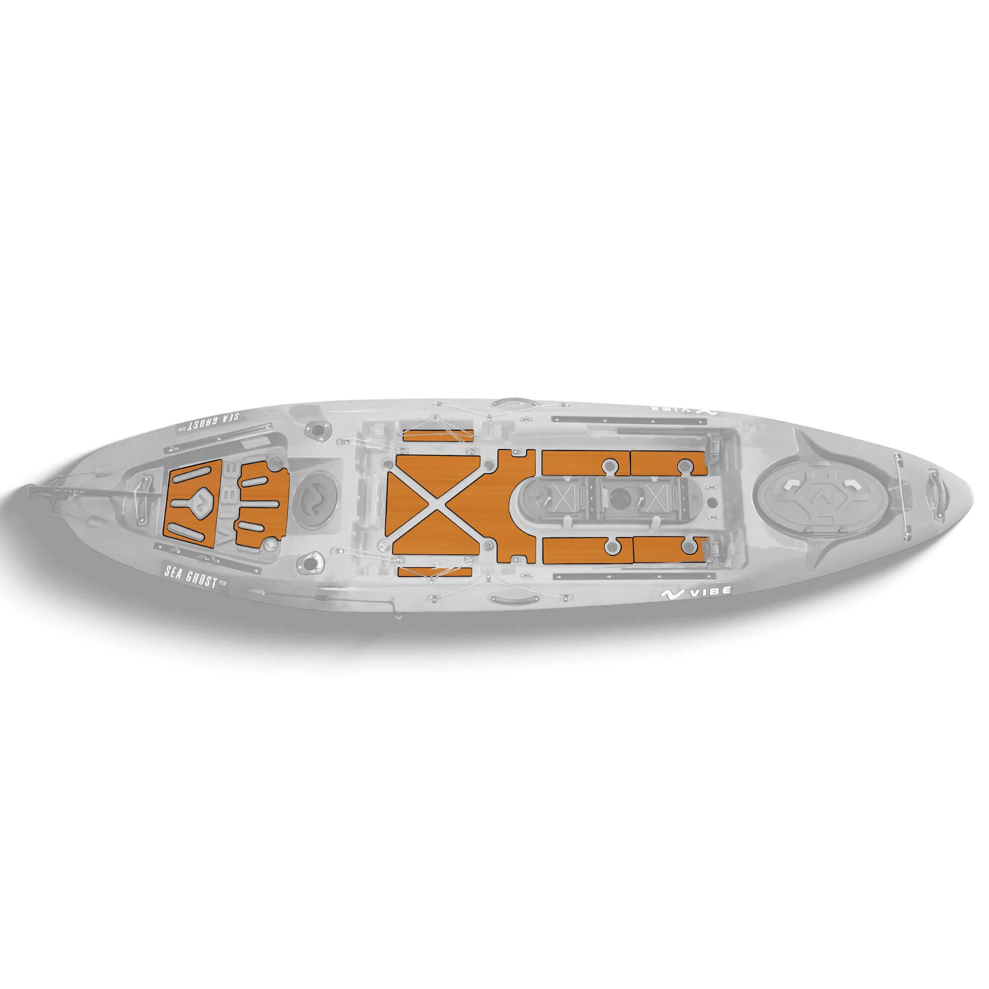 Sea Ghost 110 Premium Deck Padding - Teak