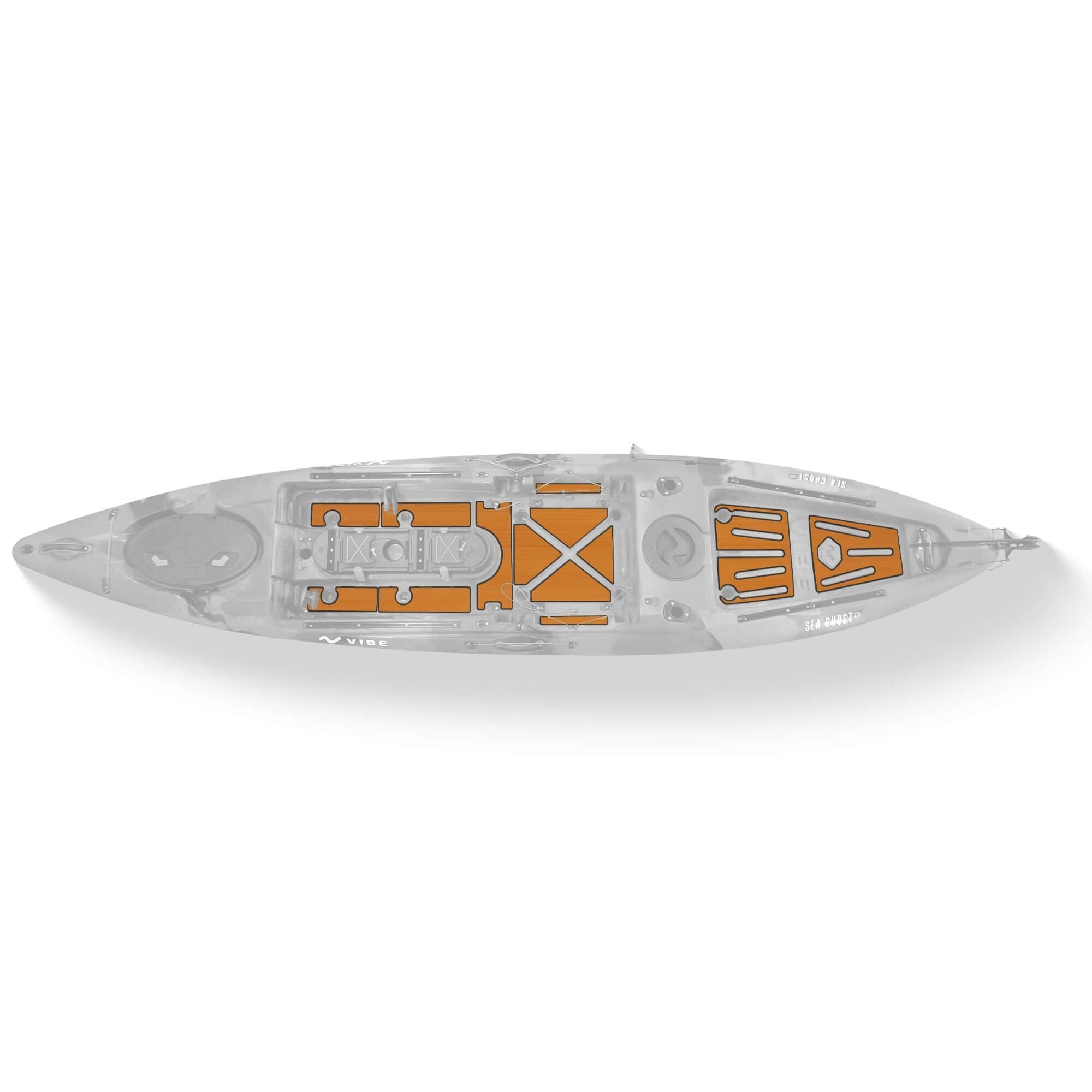 Sea Ghost 130 Premium Deck Padding - Teak